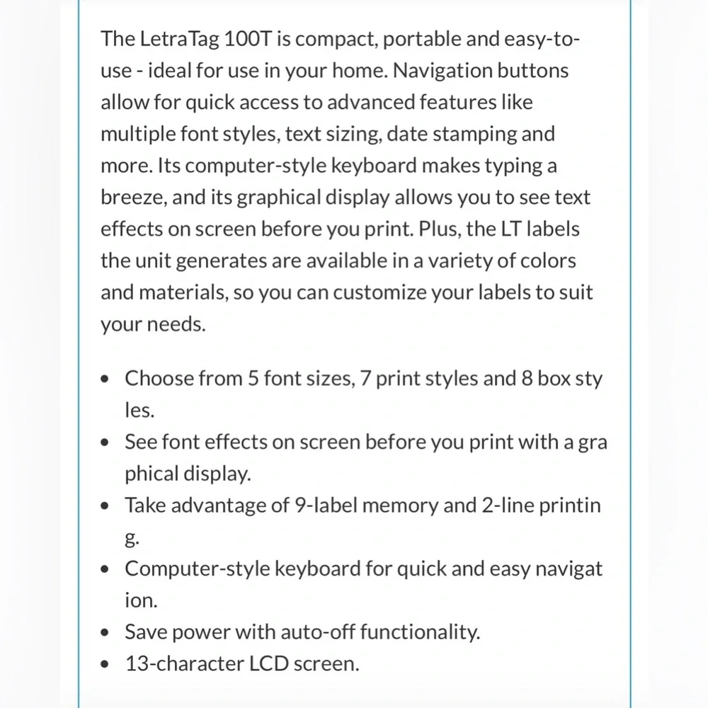 DYMO LetraTag